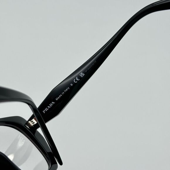 PRADA Eyeglasses PR18WV 1AB101 Black/Demo Lens Women NEW - Picture 4 of 10
